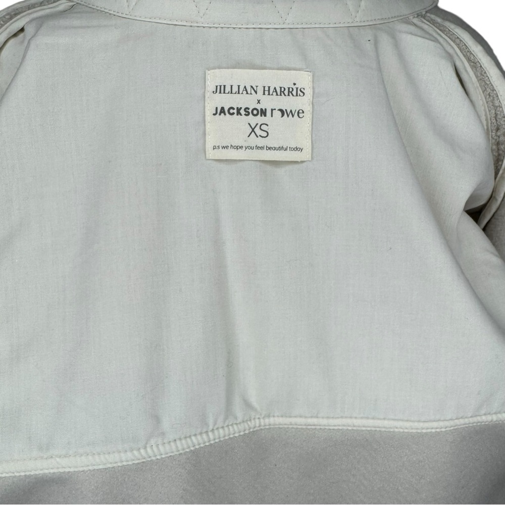Jackson Rowe x Jillian Harris The Scholar Shacket Warm Vanilla Heart Jacket XS - Picture 6 of 6